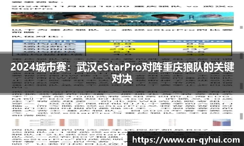 2024城市赛：武汉eStarPro对阵重庆狼队的关键对决